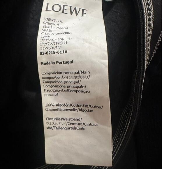 Loewe -  Cropped Hoodie, Black- Size XS - Picture 4 of 8